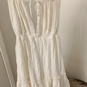 free people boho cream dress🤍